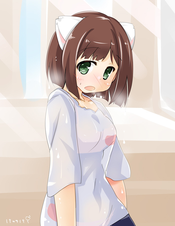 暑いにゃ…… レッスン川